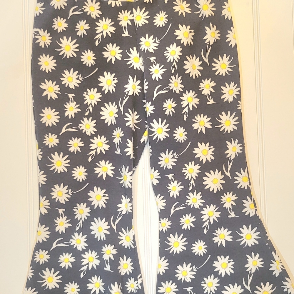 NWT Hounds and Honey 2T Hippie Flare Daisy Pants, Made in the USA